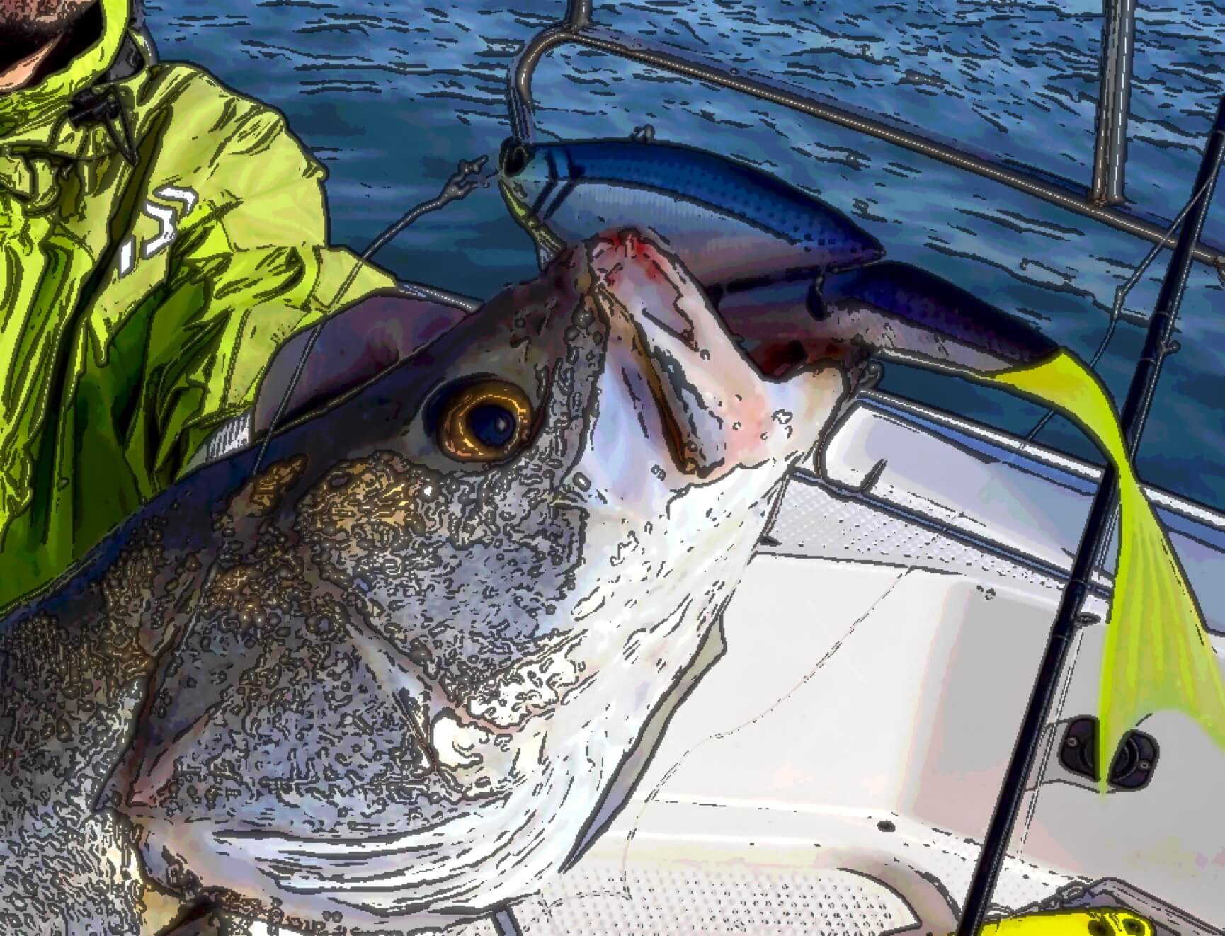 良型シーバス乱舞 釣日和ランカー便でコノシロパターン 釣リズム